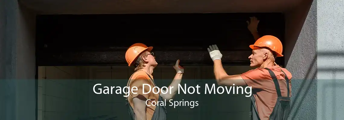 Garage Door Not Moving Coral Springs